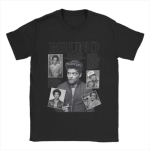 Bruno Mars T-Shirt Novelty Pure Cotton