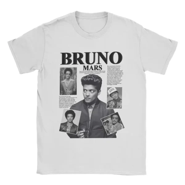 Bruno Mars T-Shirt Novelty Pure Cotton