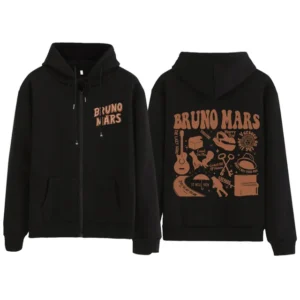 Bruno Mars Zipper Hoodie